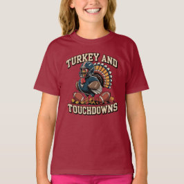Türkei und Touchdowns Funny Football T - Shirt