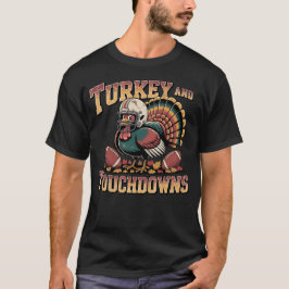 Türkei und Touchdowns Funny Football T - Shirt