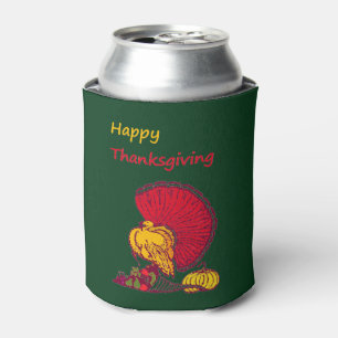 Türkei und Veggies glücklich Thanksgiving grün Dosenkühler