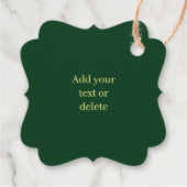 Türkei und Veggies glücklich Thanksgiving grün Geschenkanhänger (Rückseite)