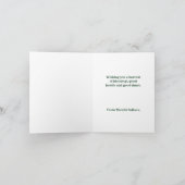 Türkei und Veggies glücklich Thanksgiving grün Karte (Innenseite)