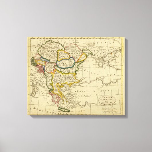 Türkei, Ungarn Leinwanddruck (Vorderseite)