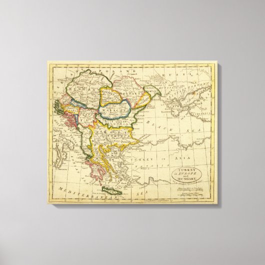 Türkei, Ungarn Leinwanddruck (Vorderseite)