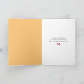 Türkei Vegan/Vegetarisch für Carnivores Erntedank Karte (Innenseite)