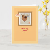 Türkei Vegan/Vegetarisch für Carnivores Erntedank Karte (Gelbe Blume)