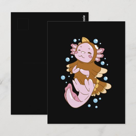 Türkei verschleiert Axolotl Fun Postkarte (Vorne/Hinten)