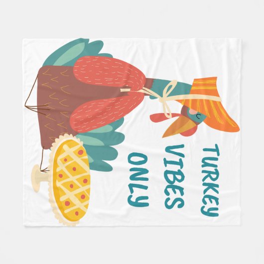 Türkei Vibes only Fleecedecke (Vorderseite (Horizontal))