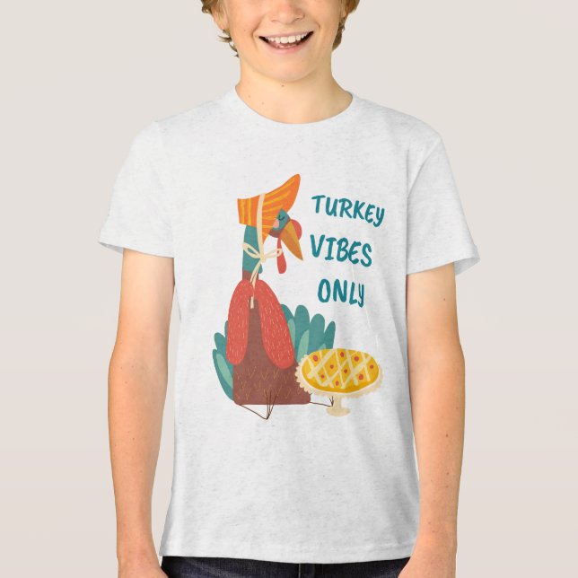 Türkei Vibes only Tri-Blend Shirt (Vorderseite)