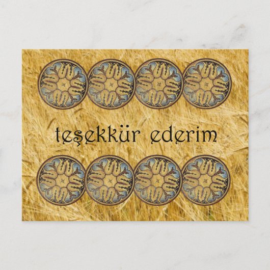 TÜRKEI - Vielen Dank Postkarte (Vorderseite)