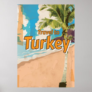 Türkei Vintage-Urlaubsposter Poster
