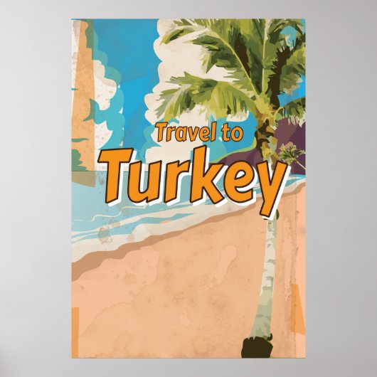Türkei Vintages Urlaubsposter Poster (Vorne)