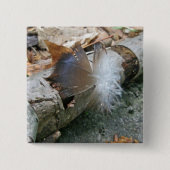 Türkei Vulture Feather Coordinated Items Button (Vorderseite)