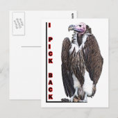 Türkei Vulture I Pick Back Posteried Foto Postkarte (Vorne/Hinten)