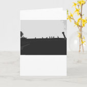 Türkei Vulture Silhouette, Karte (Gelbe Blume)