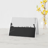 Türkei Vulture Silhouette, Karte (Gelbe Blume)