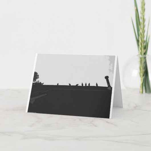 Türkei Vulture Silhouette, Karte (Vorderseite)