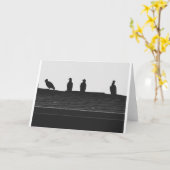 Türkei Vulture Silhouette, Karte (Gelbe Blume)