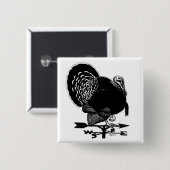 Türkei Weathervane Button (Vorne & Hinten)