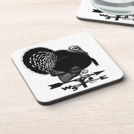 Türkei Weathervane Getränkeuntersetzer (Linke Seite)