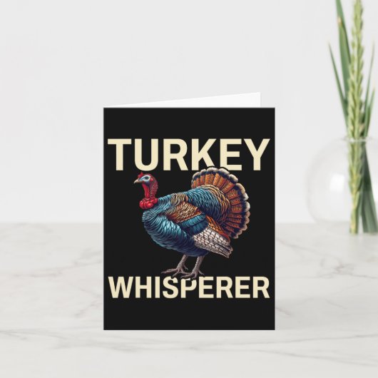 Türkei Whisperer-Putenjagd-Truthühner Jagdsee Karte (Vorderseite)