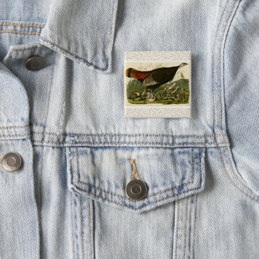 Türkei Wild Audubon Bird Painting Button (Beispiel)