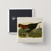Türkei Wild Audubon Bird Painting Button (Vorne & Hinten)