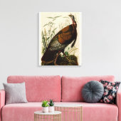 Türkei Wild Audubon Bird Painting Leinwanddruck (Insitu (Wohnzimmer))