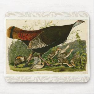 Türkei Wild Audubon Bird Painting Mousepad