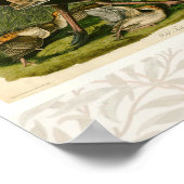 Türkei Wild Audubon Bird Painting Poster (Ecke)