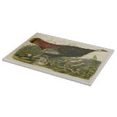 Türkei Wild Audubon Bird Painting Schneidebrett (Ecke)