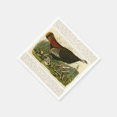 Türkei Wild Audubon Bird Painting Serviette (Ecke)