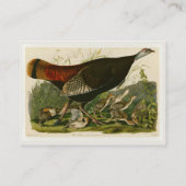 Türkei Wild Audubon Bird Painting Visitenkarte (Rückseite)
