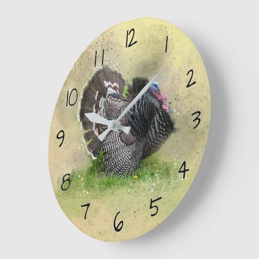 Türkei Wildtier Art Große Wanduhr (Winkel)