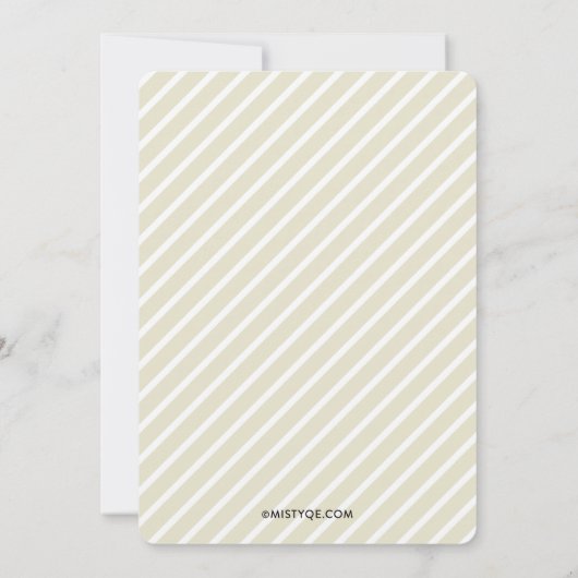 Türkei Wishbone Moderne Erntedank Einladung (Rückseite)