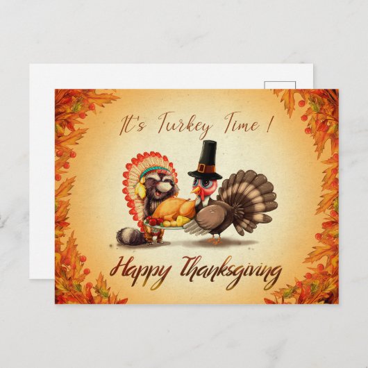 Türkei Zeit Postkarte (Vorne/Hinten)