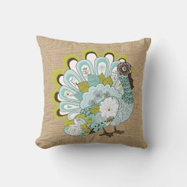 Türkei zu Imitaten Burlap Kissen