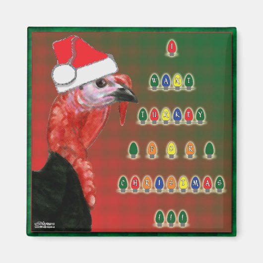 Türkei zu Weihnachten Magnet (Vorne)