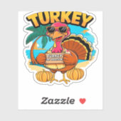 Türkei zum Urlaub in Jamaika Klassischer T - Shirt Aufkleber (Blatt)