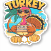 Türkei zum Urlaub in Jamaika Klassischer T - Shirt Aufkleber (Vorderseite)