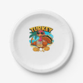 Türkei zum Urlaub in Jamaika Klassischer T - Shirt Pappteller (Vorderseite)