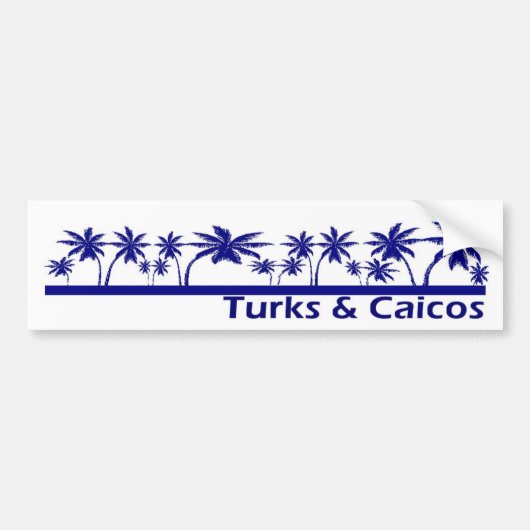 Türken u. Caicos Autoaufkleber (Vorne)