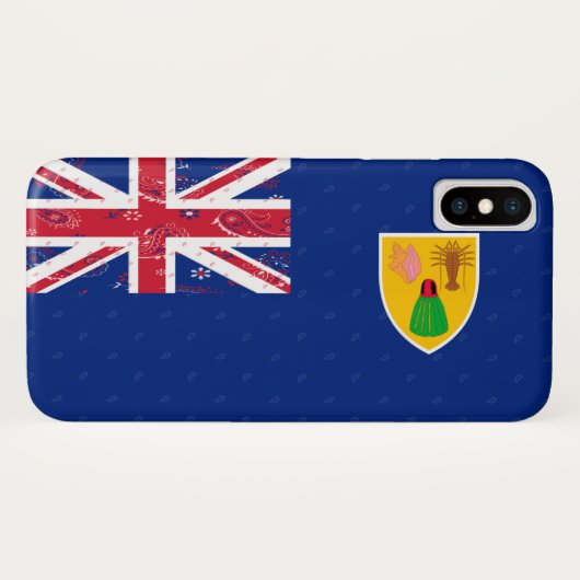 Türken u. Caicos-Flaggen-Telefon-Kasten Case-Mate iPhone Hülle (Rückseite (Horizontal))
