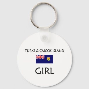 TÜRKEN U. CAICOS-INSEL-MÄDCHEN SCHLÜSSELANHÄNGER