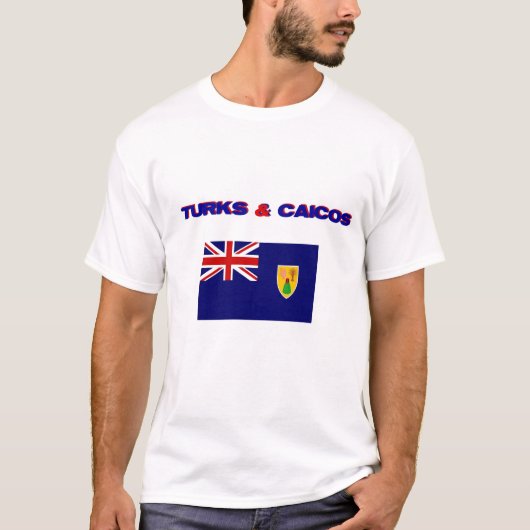 Türken und Caicos-Flaggen-T - Shirt (Vorderseite)