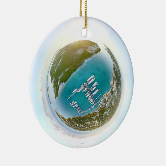 Türken und Caicos von der oben genannten Keramikornament (Rechts)