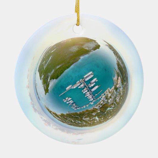 Türken und Caicos von der oben genannten Keramikornament (Hinten)