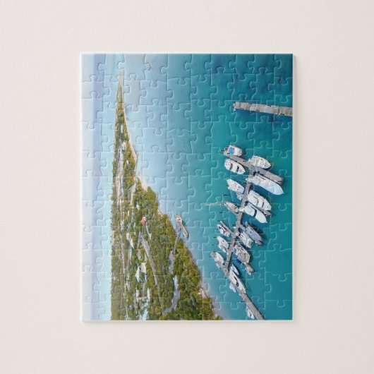 Türken und Caicos von oben Puzzle (Vertikal)
