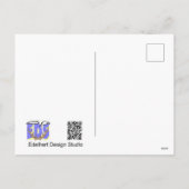 Türkentaube im Schnee DIY Postkarte (Rückseite)