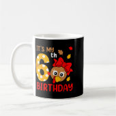 Turkey 6th Birthday Autumn Thanksgiving Party Boy Kaffeetasse (Links)