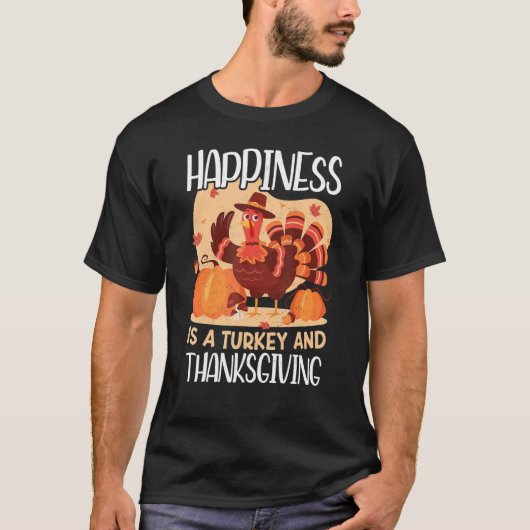 Turkey And Thanksgiving Thanks Giving  Thanksgivin T-Shirt (Vorderseite)